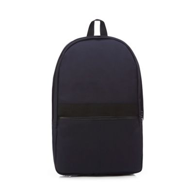 Navy textured backpack